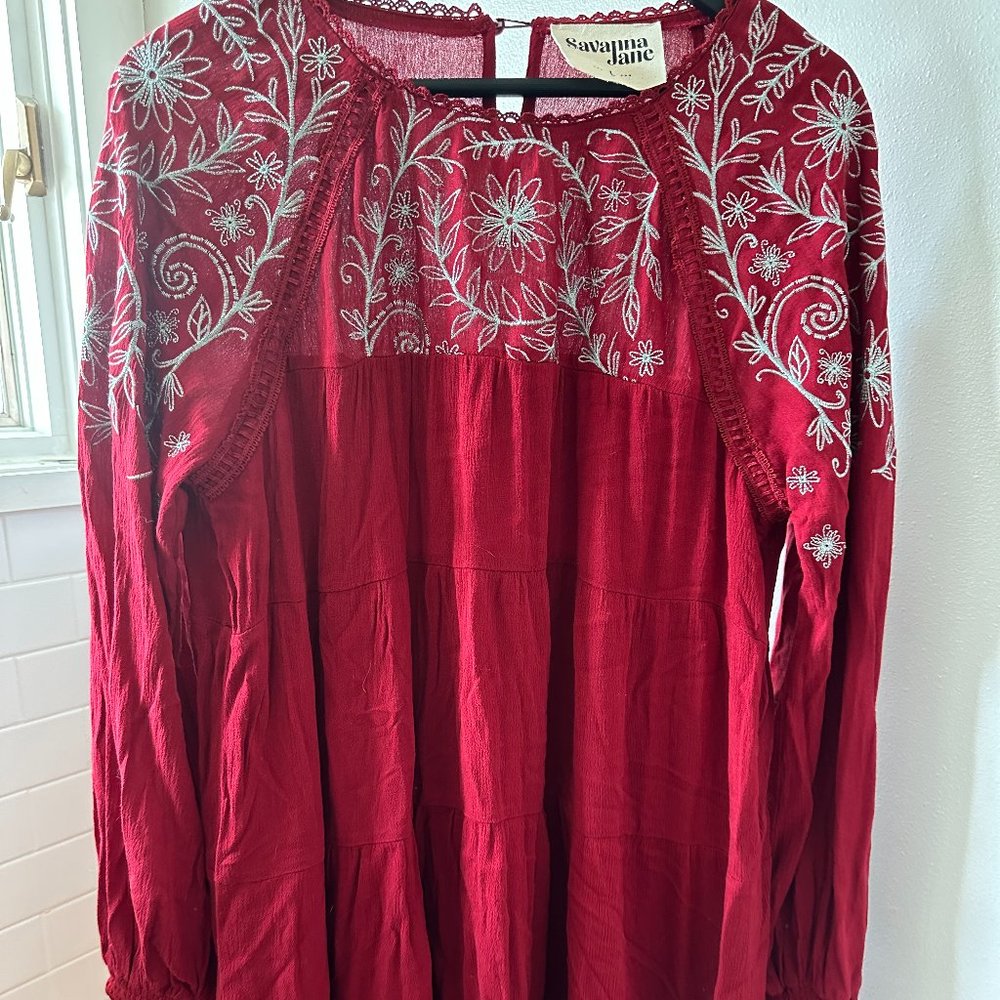 Savanna Jane Fall Tunic Flowy Dress
